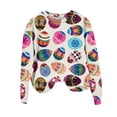 thumbnail image 2 of Qiopertar Mode Femmes Saint-Patrick Décontracté Manches Longues Col Rond Imprimé Chandail en Molleton Dames Hauts Blouse Offres de la Semaine Liquidation Moins de 5$ jusqu'à 90 % de Réduction, 2 of 4