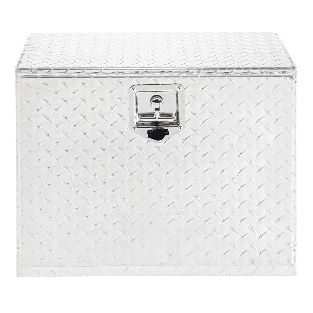 TUFFIOM 24” Aluminum Truck Tool Box with Lock Trailer Pickup Underbody Truckbed Storage