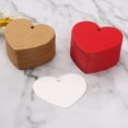 thumbnail image 3 of Sonducket Cartón Kraft en blanco corazón Vintage tarjetas moda autoensamblaje muestra accesorios creativamente suministro para el hogar Accesorios de disfraces Rojo, 3 of 6