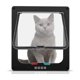 thumbnail image 1 of (XL, negro) Gatera con imán de 4 vías, puerta para mascotas para gatos y perros pequeños, puerta para gatos con túnel, 1 of 5