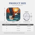 thumbnail image 3 of Wukai Textured Bald Eagle Car Front Windshield Sun Shade,Sun Visor Shield Block Automotive Interior Protector Blocks UV Rays-Medium, 3 of 6