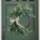 thumbnail image 3 of Decoración de la puerta principal con corona de olivo artificial – corona de pared con vegetación para decorar el salón, guirnalda de boda, decoración para fiestas navideñas, círculo de hojas falsas, 3 of 9