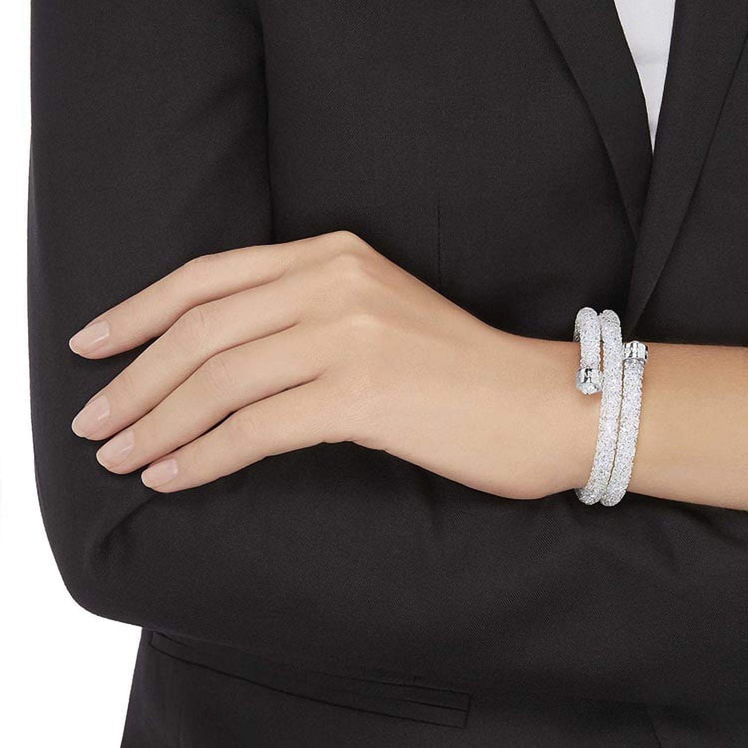 Swarovski Crystaldust Bangle Cuff Bracelet- Size M | World of Watches