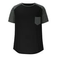 thumbnail image 6 of Mens Big and Tall Tshirts Mens Tshirts Men's Color Block Tshirts with Pocket, Short Sleeve T-Shirts Summer Basic Tees Shirts Sports Tops, 6 of 8