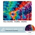 thumbnail image 2 of Tie Dye Polyester Non-Slip Office Chair Mat Bath Rugs Floor Rugs Machine Washable, 2 of 6
