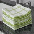 thumbnail image 5 of T-fal Coordinating Flat Waffle Weave Dish Cloth Set - 100% Pure Cotton - 8-Pack - 12 in. x 13 in. - Green, 5 of 5