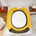thumbnail image 5 of Homewish Baseball Game Lovers Full Size Sheets,Ball Sport Bed Sheets,Yellow Black Sheet Sets For Teens,Breathable Home Decor,4-Piece, 5 of 7