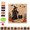 A#015, variant on Halloween Ghost Pearl Art DIY Kit, Spooky Cute 3D diamond art kits for adults beginner, Scarecrow Pumpkin Kit, Mindful Relaxing Craft, Bedroom Halloween Decor Seasonal Present Gifts A