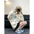 thumbnail image 2 of Chiikawa Cute Hachiware Cartoon Full Printed Hooded Sweatshirt Cardigan Women's Sweet Niche Spring and Autumn Zipper Jacket, 2 of 10