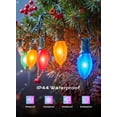 thumbnail image 4 of C9  Christmas Lights Outdoor, 50 FT 50  Multi-colored Connectable C9 String Lights for Christmas Tree  Roofline Garden Backyard Holiday Party Indoor Outdoor Decoration, Green Wire, 4 of 6