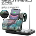 thumbnail image 4 of 4 in 1 Wireless Charger for Apple Product Foldable Fast Wireless Charging Station for Multiple Devices, iPhone 11/11 Pro Max/XR/XS/X Samsung/Apple Watch 6/5/4/3/2/1 SE. Airpods & Apple Pencil, Black, 4 of 7