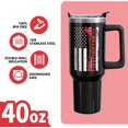 thumbnail image 4 of Firefighter Gifts 40oz Tumbler with Handle and Lid Straw, Stainless Steel Double Walled Vacuum Insulated Cup, Fireman Graduation Birthday Gifts for Men Boys, Fire Fighters Accessories 1PC, 4 of 6