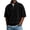 Black&11E0615, variant on Fabrcox Waffle Mens Polo Shirt Quarter Zip Short Sleeve Collared Golf Shirts for Men Sports Knitted Lightweight Casual Men Workout Shirt Khaki M