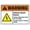 Warning Sign 5, variant on Warning Sign - 24 Hour Live Video Surveillance Alert, 8"x12" Aluminum Sign, Commercial Properties Public Spaces Security, Surveillance Notice