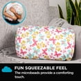 thumbnail image 5 of Brookstone Squishy FOM Cushion Pillow - The Original Stretchy, Comfy, Colorful Pillow for Neck, Lumbar Support, and Bed - for Sleeping, Lounging, Gift for Mom - Small, Butterflies, 12 x 7 inches, 5 of 11