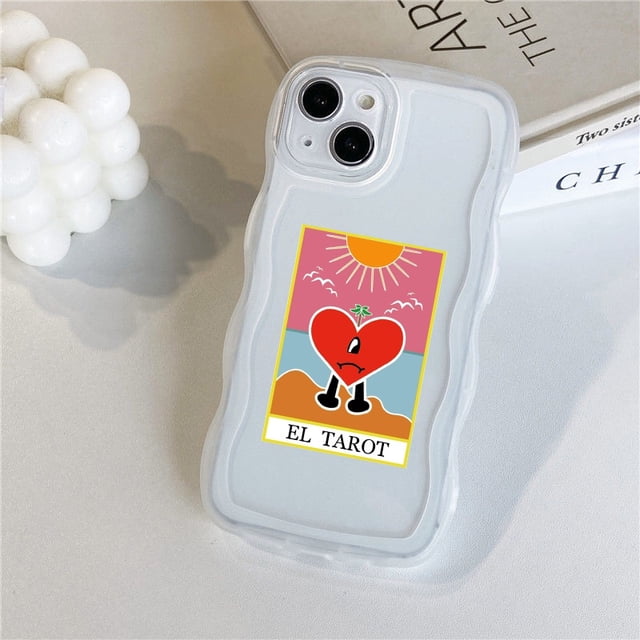 Yo Perreo Sola Bad Bunny Maluma wave Funda Transparente Para Teléfono iphone XS , XR , XSMax 11 12 pro 13 promax 7 8 plus