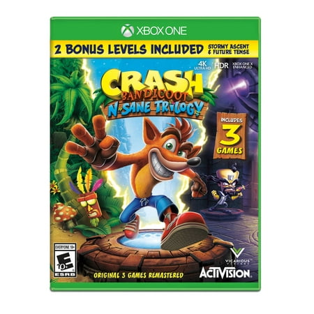 Crash N. Sane Trilogy, Activision, Xbox One, (Best Crash Bandicoot Game)