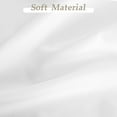 thumbnail image 4 of DriftAway White Ruffle Bottom Curtains for Bedroom Living Room Dining Room Farmhouse Semi Sheer Window Curtains Rod Pocket Layered Home Décor, 52" x 84" 2 Panels White, 4 of 9