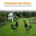 thumbnail image 2 of Pollo Granja Arte Silueta Estaca Metal Gallo Ornamento Modelo Imitación Animal Ornamento Miniatura Decoración Jardín Gallina Decoración Suelo Insertar Patio Arte Scienceny TO005668-02, 2 of 7