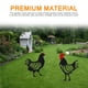 thumbnail image 2 of Pollo Granja Arte Silueta Estaca Metal Gallo Ornamento Modelo Imitación Animal Ornamento Miniatura Decoración Jardín Gallina Decoración Suelo Insertar Patio Arte Yuarrent TO005668-01, 2 of 7