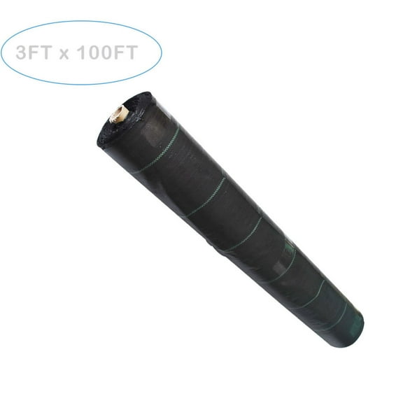 3FT x 100FT Weed Barrier, Heavy-duty Landscape Fabric Ground Cover Polypropylene Cloth Premium Weeds Control Mat Easy Setup for Flower Bed, Pavers, and Other Outdoor Projects