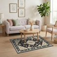 thumbnail image 3 of ODIKA 4'x6' Ultra-Soft Area Rug, Boho Vintage Distressed Scroll Scrollwork Border Southwestern None Washable, Bare feet friendly, Silk-Touch for Bedroom Home office, 3 of 7