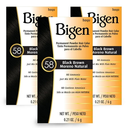 Bigen Permanent Powder Hair Color 3-Pack: 59 Oriental Black