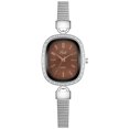 thumbnail image 1 of Reloj de pulsera de cuarzo analógico de acero inoxidable dorado cristalino para mujer a la moda Wmkox8yii gfajkfgbkjabf1455, 1 of 1
