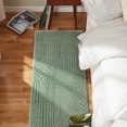 thumbnail image 2 of TOWN & COUNTRY EVERYDAY Stone Geo Curve Soft Felt Everwash®, Machine Washable Area Rug with Non-Slip Backing, Geometric Rug, Sage Green, 1'7"x7'2", 2 of 10