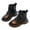Black, variant on DMDUOU Womens Lace Up Ankle Boots with Side Zipper Chunky Heel Thick Sole for Fashion Casual Style Fall Winter All Occasions White 3 Years