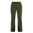 thumbnail image 4 of Women's Fleece Lined Ski Pants Color Block Hiking Snow Pants for Skiing with Pockets Green M, 4 of 8
