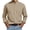 Khaki, variant on Loose-Fit Dress Shirts for Men - Long-Sleeve Banded Collar, Pocket, Cotton Button-Down Oxford Shirt for Business Prom Party Wedding Khaki
