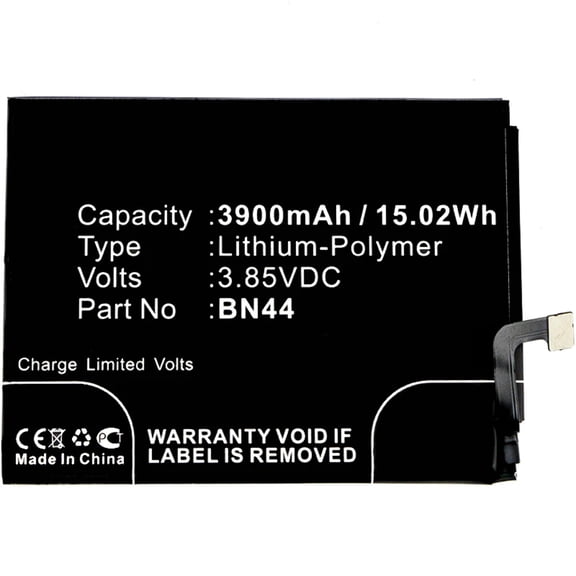 Batteries N Accessories BNA-WB-P8349 Cell Phone Battery - Li-Pol, 3.85V, 3900mAh, Ultra High Capacity Battery - Replacement for Redmi BN44 Battery