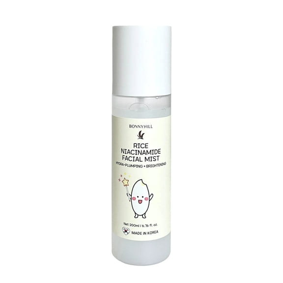 Bonnyhill Rice Niacinamide Facial Mist, Hydra-Plumping   Brightening Face Mist, 6.76 fl oz / 200 mL