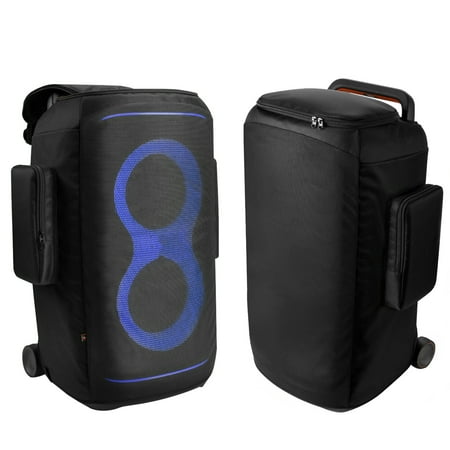 Protective Case Dust Cover for JBL PartyBox 520 Speaker Sleeve Travel Carrying Case with Side Pocket Microphone Storage Bag for PartyBox 520 for Outdoor Home Use