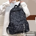 thumbnail image 6 of Floral School Backpack, Aesthetic Bag with Multi-pocket, Durable School Bookbag for College Travel, Style 2, 6 of 10