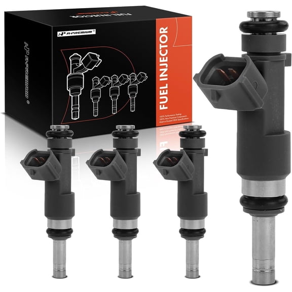 A-Premium Fuel Injectors Compatible with Nissan Frontier 2005-2019 L4 2.5L, Replace# 16600EA000 4-PC Set