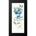 thumbnail image 2 of Nai, Danhui 10x18 Black Modern Framed Museum Art Print Titled - Blues of Summer IV Gilded Panel, 2 of 5