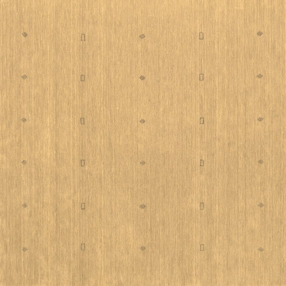 Ahgly Company Indoor Square Abstract Brown Contemporary Area Rugs, 5' Square