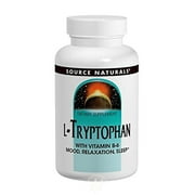 Source Naturals L-Tryptophan B-6 Supplement, 1000mg, 60 Count, Pack of 2