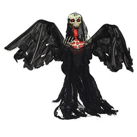 Dazzling Toys 3 Ft. Flying Ghost Reaper Big Black Winged Animated Halloween Decoration