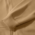 thumbnail image 6 of Women's 2 Piece Sets Fall Casual Outfits Drop Shoulder Full Zip Hooded Jacket Elastic Waist Sweatpants Daily Loungewear Suits Camel L, 6 of 6