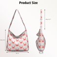thumbnail image 4 of Crossbody Bag for Women Canvas Book Tote Bag Marine Adorable Crab Reusable Bags for Water Bottle Keys, 4 of 5