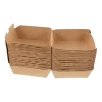 Masteelf 30pcs Take Out Food Storage Box Kraft Paper Carryout Boxes Disposable Food Box For Hamburger Sandwiches Chips Dessert