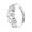 White K, variant on Luxury Rotatable Bead Open Ring Women's Accessory with Opening Design Comfort
