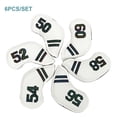 thumbnail image 3 of Wosthever Paquete de 6 fundas para cabezas de golf, fundas portátiles para palos de golf, funda protectora antiarañazos, accesorio para profesionales Golf Blanco Wosthever OD023317-01, 3 of 6