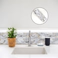 thumbnail image 3 of 2 Rolls Marble Wallpaper Borders for Mirror Frame Border Contact Paper for Bathroom Marble Frame Stickers for Wall Decor Vinyl Waterproof Peel and Stick Wallpaper Border,4"x95", 3 of 7
