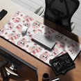 thumbnail image 2 of Long Mouse Pads for Desk,White Cow Milk Strawberry Pattern Desk Mats on Top Of Desks, Desk Mouse Pad Extra Large with 3mm Non-Slip Base and Stitched Edge for Gaming,Office,Work,Home 35.4"x15.7", 2 of 6