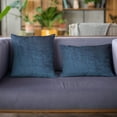 thumbnail image 2 of Plutus Navy Lux Velvet Shiny Velvet Luxury Throw Pillow - Double sided 26" x 26", 2 of 2