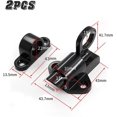 thumbnail image 1 of Door Bolts, 2 Pcs Automatic Locking Door Bolts Spring Bolt Lock Spring Bounce Door Bolt With Screws, 1 of 4